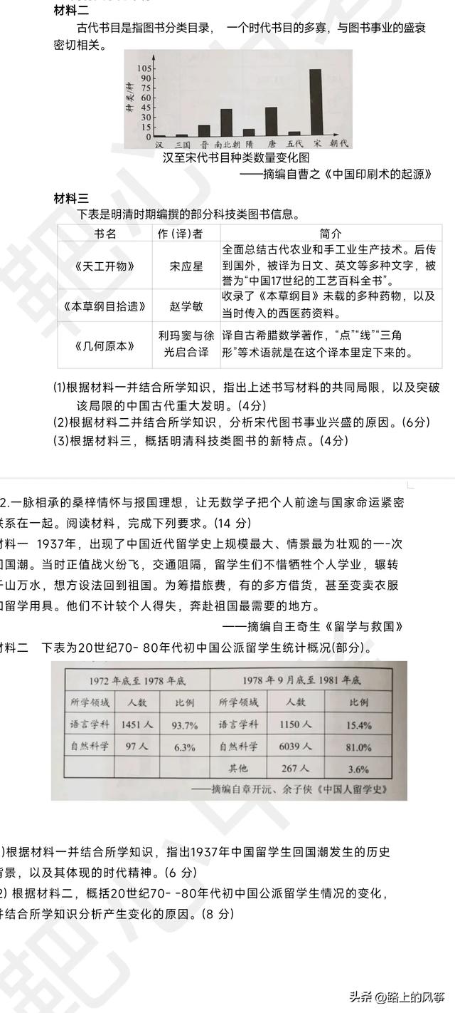 2024廣東中考全科真題及答案（歷史）