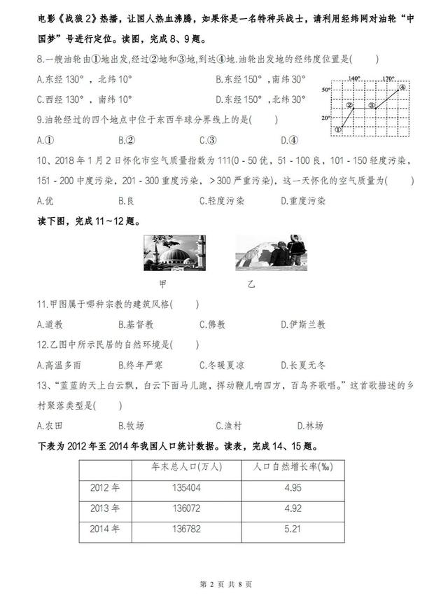 24年新版七上地理—期末絕密試卷【附答案】